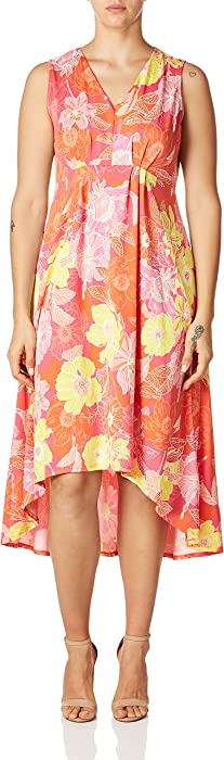 Ruby Rd. Women's Floral Puff Print Dress
