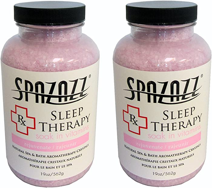 Spazazz Aromatherapy Spa and Bath Crystals -Therapy (2 Pack) (Sleep Therapy -2 Pack)