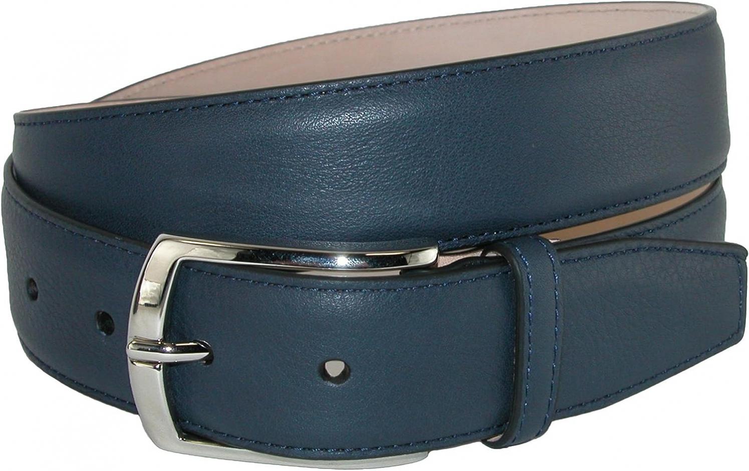 CrookhornDavis Dress Belt for Men, Natural Boxcalf Leather Accessories