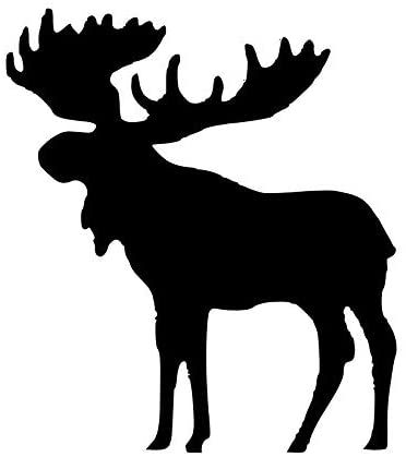 Pack of 3 Moose Style 2 Stencils Made from 4 Ply Mat Board 11x14, 8x10, 5x7