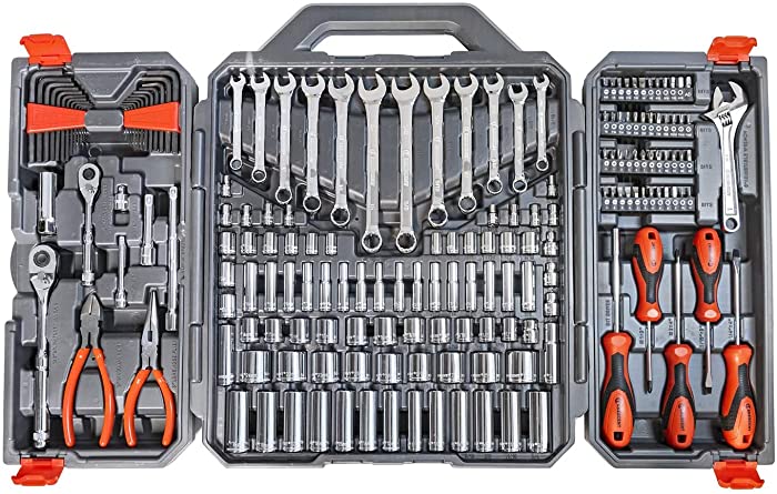 Crescent 180 Pc. Professional Tool Set in Tool Storage Case - CTK180