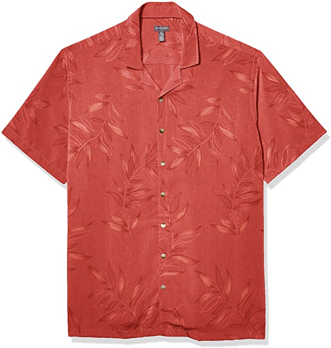 Van Heusen Men's Big and Tall Air Tropical Short Sleeve Button Down Shirt