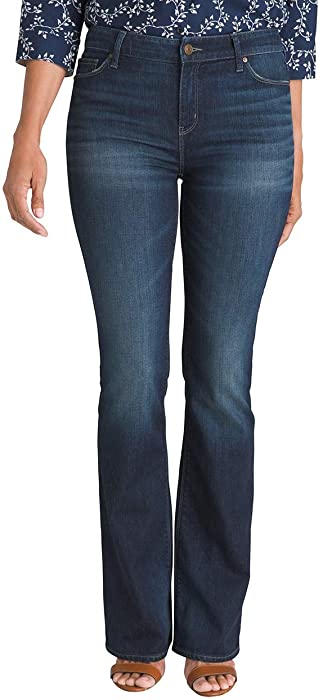 Chico's Women's Bootcut Denim Full-Length Mid Rise Classic Cut Everyday Jeans