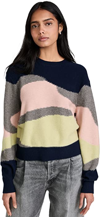 Theory Women's Intarsia Po Sweater