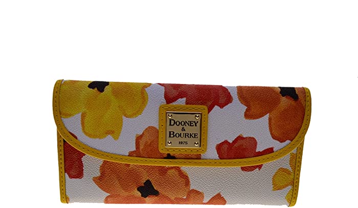 Dooney & Bourke Bloom Continental Clutch wallet Yellow