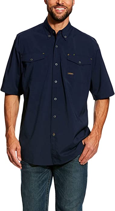 ARIAT Men's Rebar Made Tough Venttek Durastretch Work Shirt