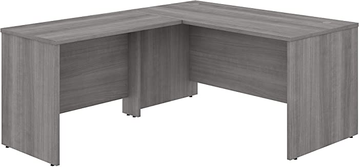 Bush Business Furniture Studio C L Shaped Desk with 42W Return, 60W x 30D, Platinum Gray