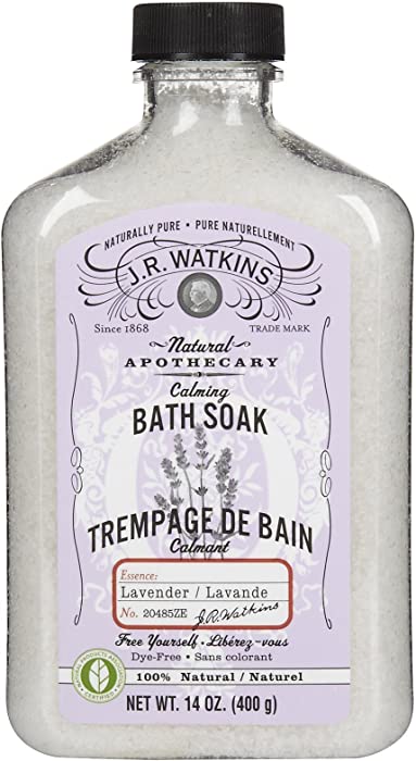 J. R. Watkins Calming Lavender Bath Soak-14 oz.