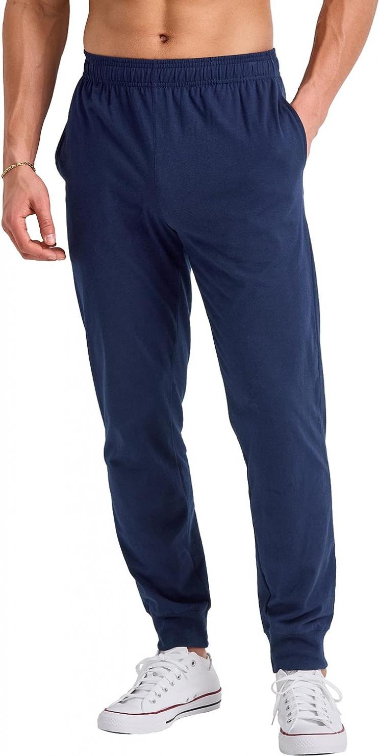 Hanes Originals Cotton Joggers, Jersey Sweatpants for Men with Pockets, 30" Inseam