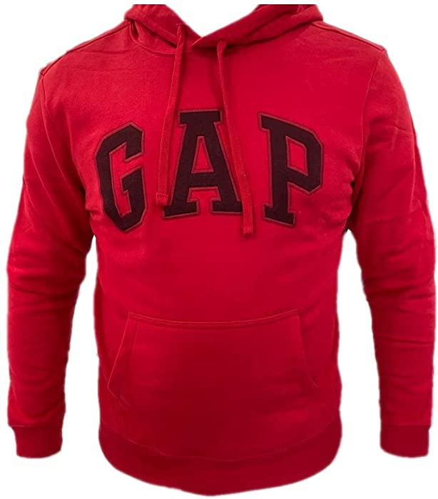 GAP Pullover Men's Fleece Hoodie Arch Logo Long Sleeve