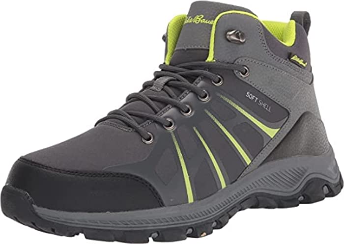 Eddie Bauer Men's Summit Mid Ankle Hiking Boots Water Resistant Multi-Terrain Lugs & Sturdy Design
