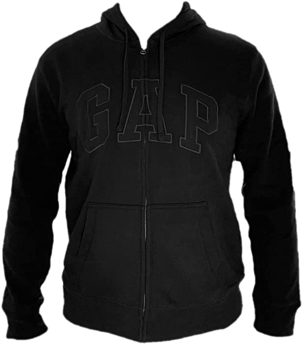 GAP Men's Full Zip Fleece Logo Hoodie