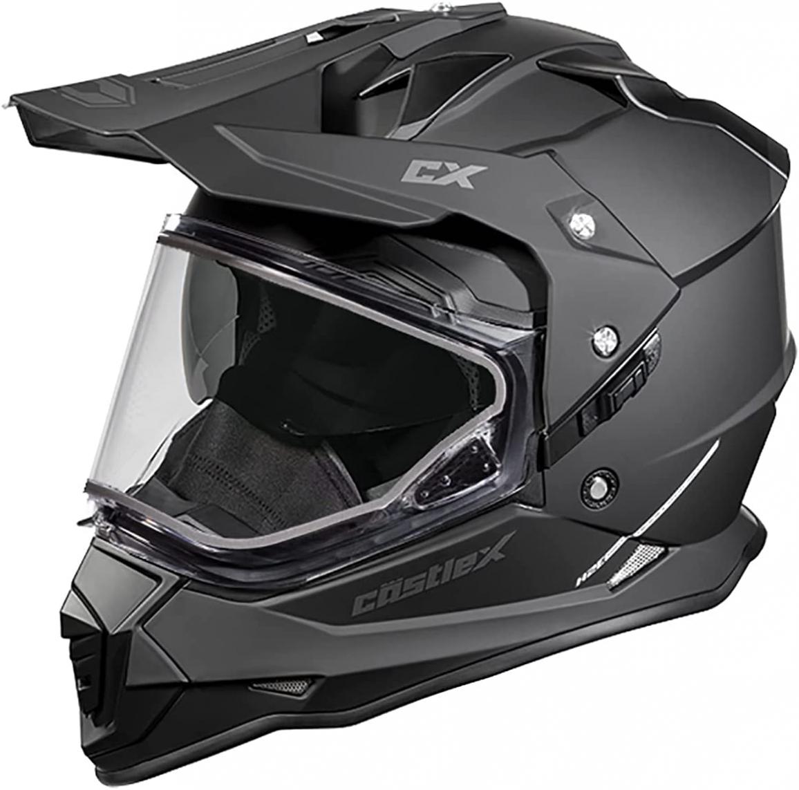 Castle X Mode D/S SV Dual Sport Snowmobile Helmet in Matte Black