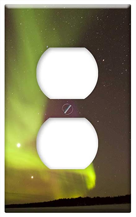 Switch Plate Outlet Cover - Aurora Borealis Northern Lights Sky Night
