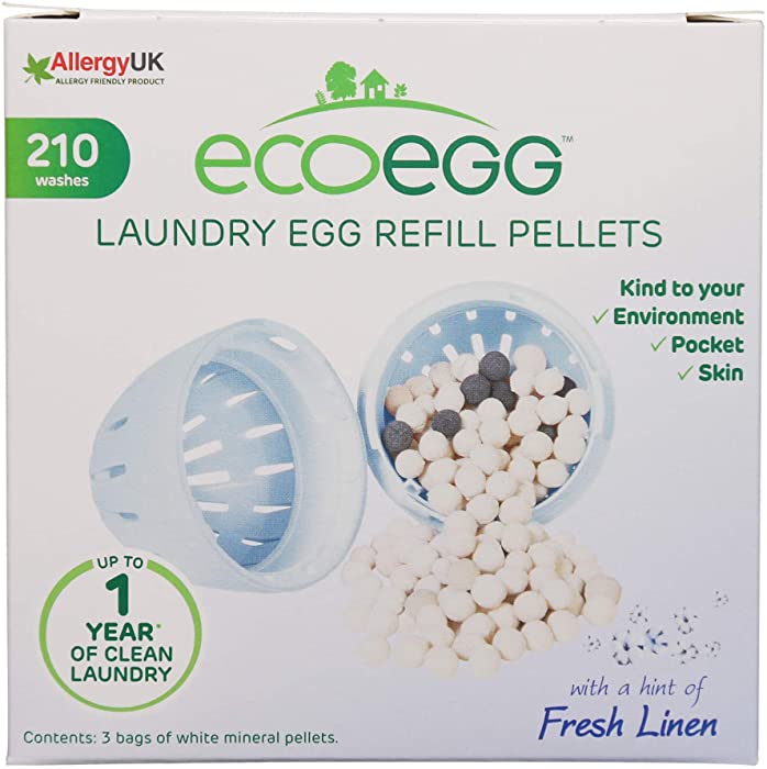 ecoegg Fresh Linen Laundry Egg Refill, 210 Loads