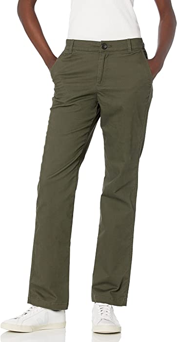 Amazon Essentials Women's Stretch Twill Chino Pant (Available in Classic and Curvy Fits)
