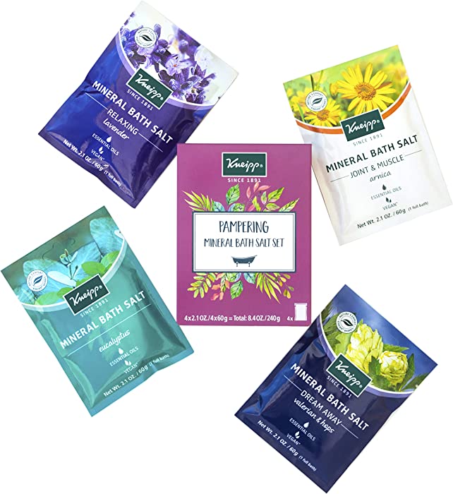 Kneipp Bath Salts Pampering Gift Set of 4 Sachets for Joint