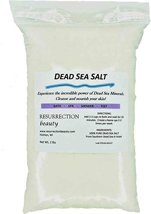 RESURRECTIONbeauty 100% Pure Dead Sea Salt, 2lb