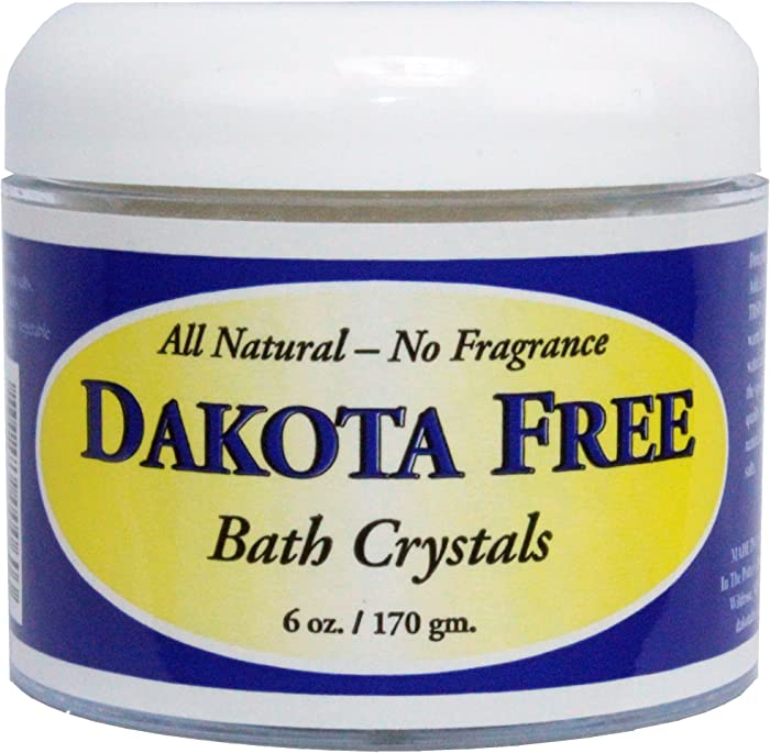 Dakota Free Fragrance Free Bath Crystals 6 oz