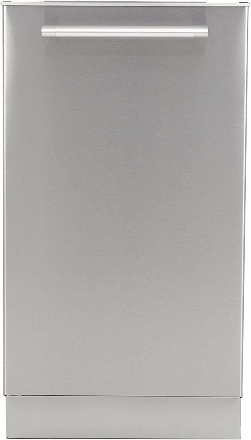Avanti DWT18V3S Dishwasher 18-Inch Built in with 3 Wash Options and 6 Automatic Cycles, Stainless Steel Construction with Electronic Control LED Display, Low Noise Rating, Metallic