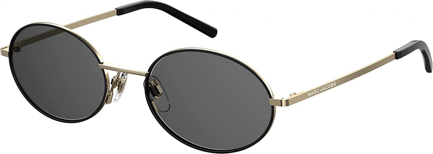 Marc Jacobs Women's Marc 408/S Oval Sunglasses, Gold/Gray, 51mm, 18mm