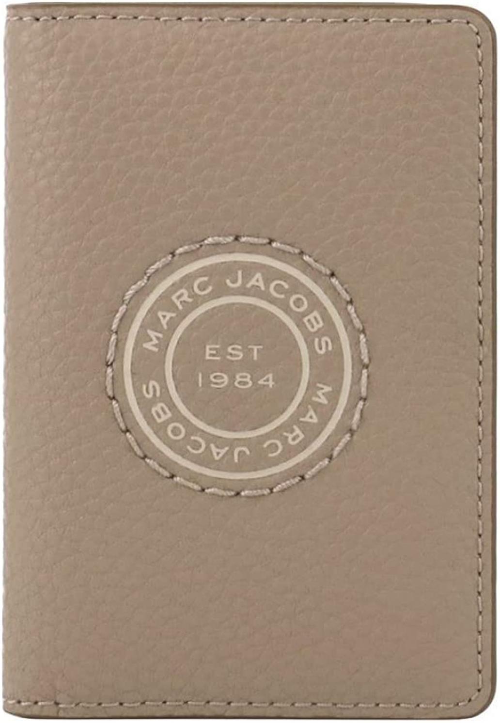 Marc Jacobs S110L01RE21 Greige Gray/Beige Leather Men's Bifold Wallet