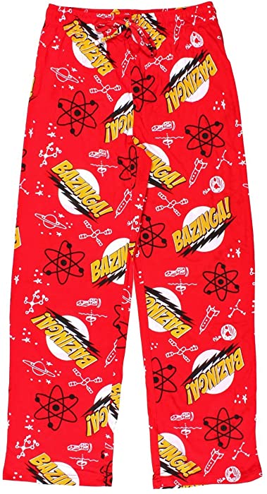 The Big Bang Theory Bazinga Red Adult Lounge Pants