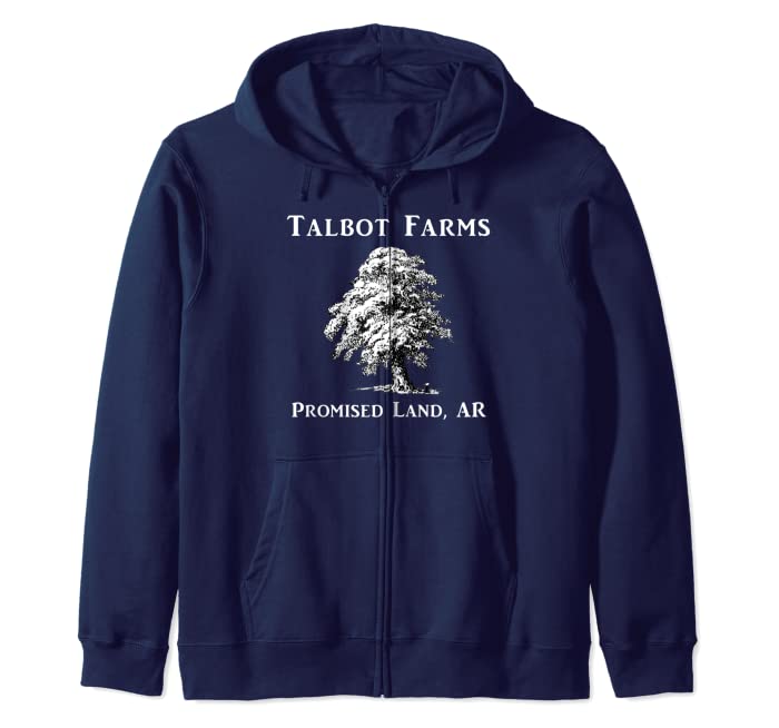Talbot Farms Apparel - Small Farm in Promised Land Arkansas Zip Hoodie