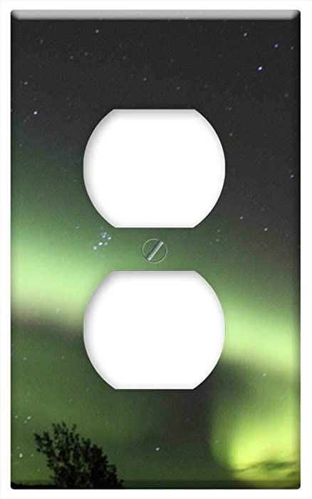 Switch Plate Outlet Cover - Aurora Borealis Northern Lights Sky Night Landscape
