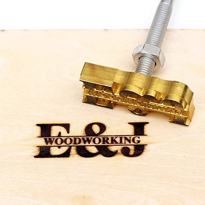 Custom Wood Branding Iron for woodworkers Wood Burning Stamp Branding Iron Including The Handle for Wood Custom Branding Iron for Gift (1"x1")