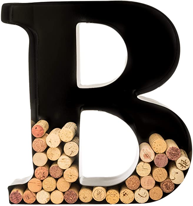 Metal Wine Cork Holder - Letters A to Z | Modern Housewarming Gift, Home Bar Decor, Wine Gift, Bridal Shower Gift, Engagement Gift | Large Wall Art | Home Décor
