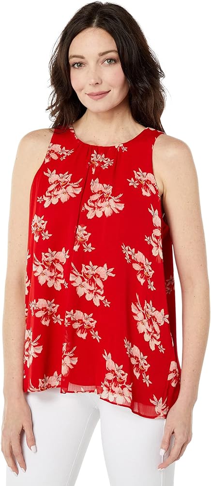 Vince Camuto Sleeveless Graceful Wildflower Blouse