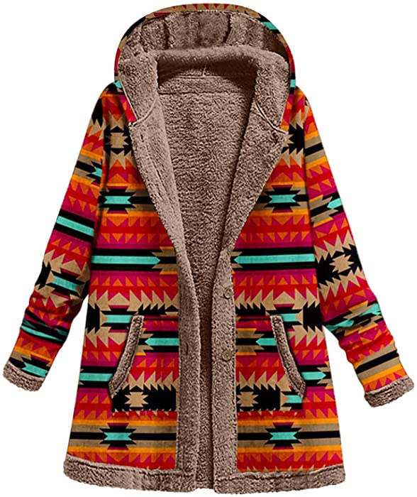 Womens Winter Jackets,Mokingtop Jackets for Women Casual Long Sleeve Sherpa Fleece Jacket Faux Fuzzy Long Sleeve Casual Coat
