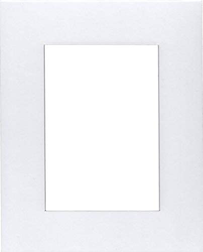 Pack of (2) 18x24 Acid Free White Core Picture Mats Cut for 12x18 Pictures in White