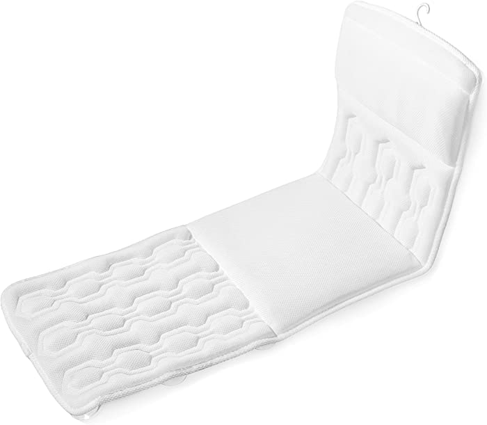ProCore Products Luxury Full Body Bath Pillow - Extra Seat Cushioning Plush Comfort Spa Feel for Bathtub