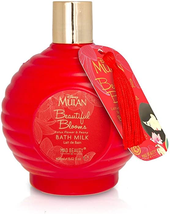 MAD Beauty Disney's Mulan Bath Milk Lantern Bottle, red