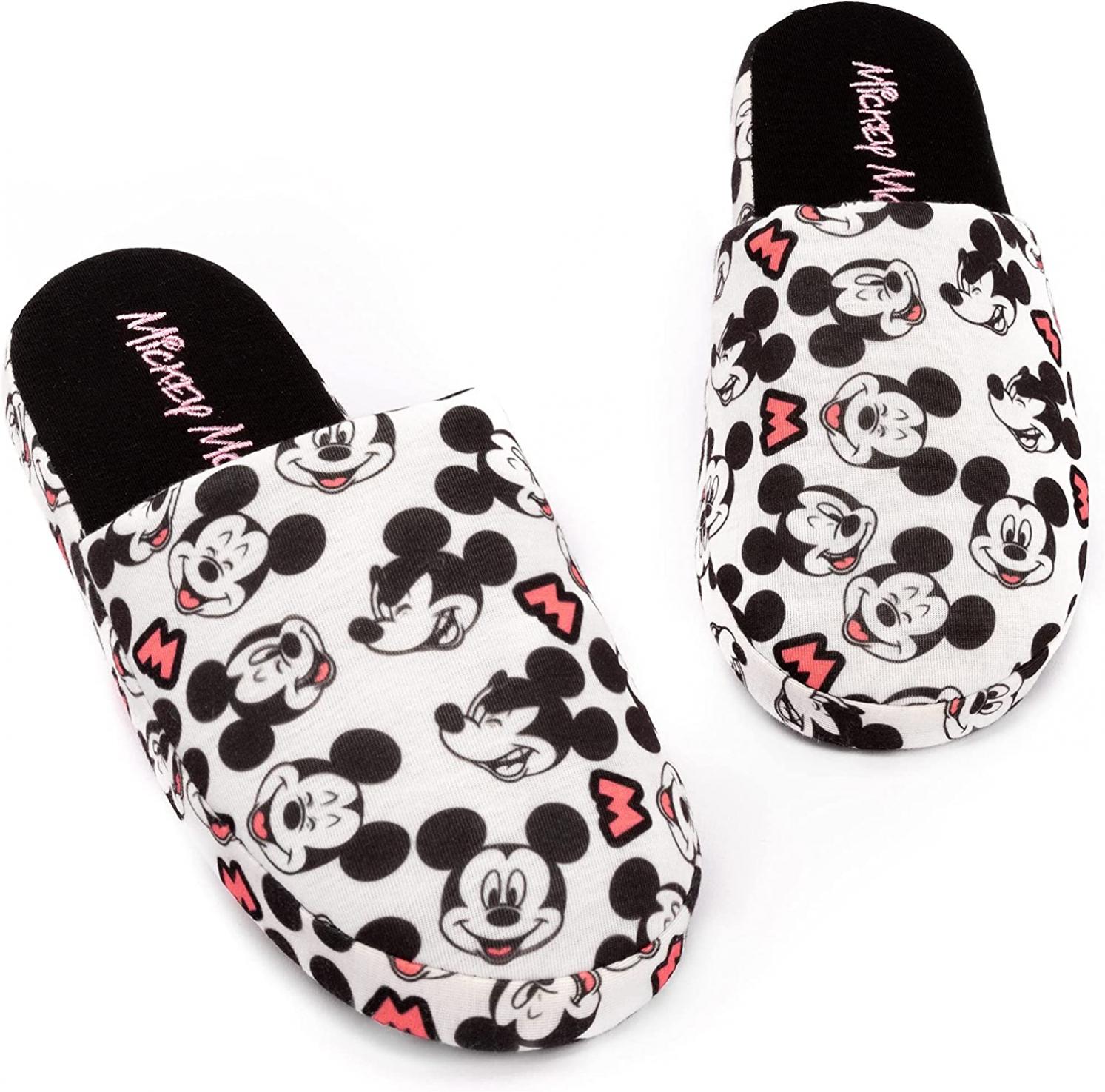 Disney Mickey Mouse Women's Slippers All Over Print Ladies Shoes