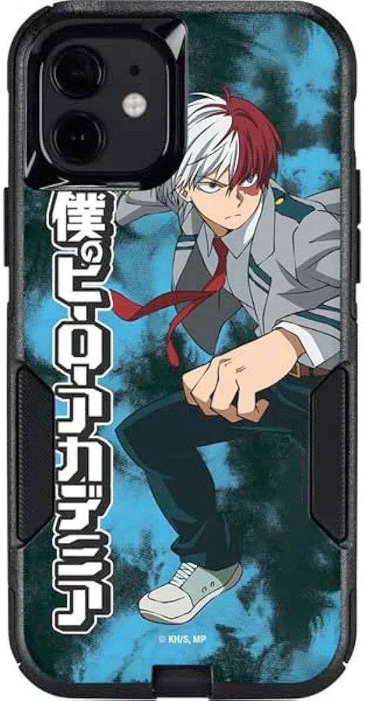 Skinit Decal Phone Skin Compatible with OtterBox Commuter Case for iPhone 12 Mini - Officially Licensed Crunchyroll Shoto Todoroki Uniform Design