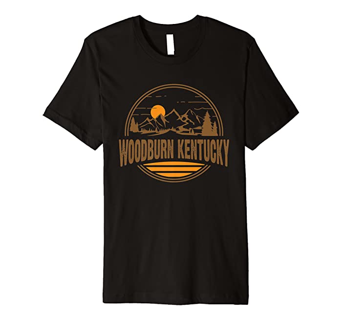 Vintage Woodburn, Kentucky Mountain Hiking Souvenir Print Premium T-Shirt