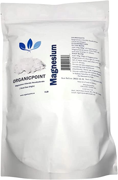 MAGNESIUM Chloride (Hexahydrate Dead Sea Origin) 5lb