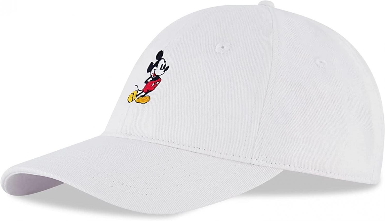 Disney Men's Mickey Mouse Baseball Cap, Snap-Back Dad Hat
