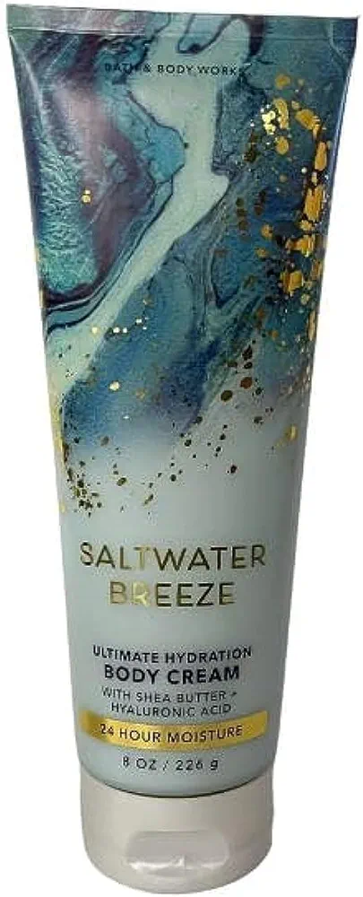 Bath and Body Works SALTWATER BREEZE Ultra Shea Body Cream 8 Ounce, 2020 Limited Edition
