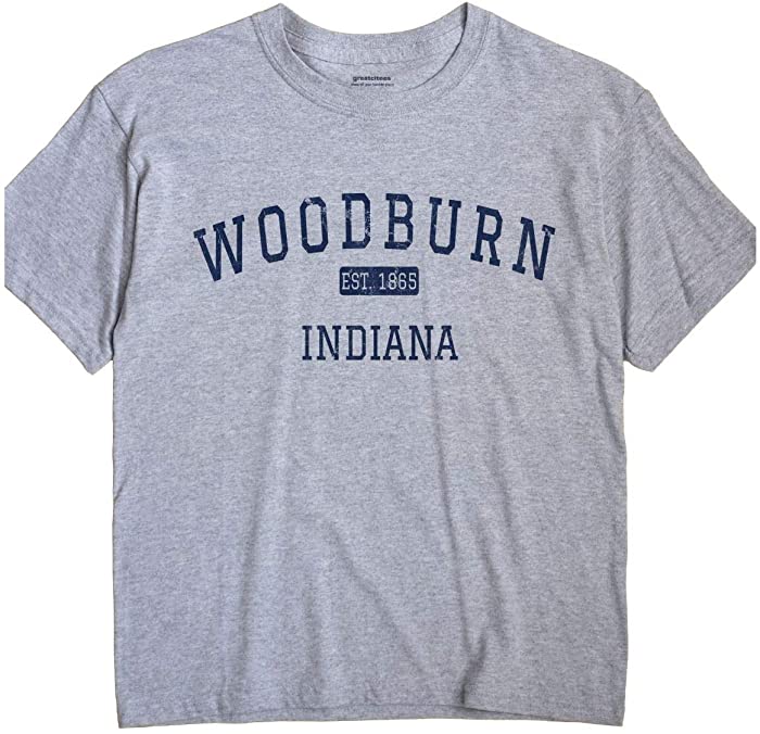 GreatCitees Woodburn Indiana T-Shirt EST