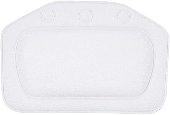 CHDHALTD Bath Pillow,Spa Bath Pillow,Comfortable, Soft Spa Cushioned Spongy Relaxing Bathtub Cushion with 3 Suction Cups