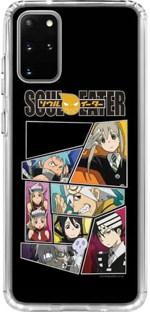 Skinit Clear Phone Case Compatible with Galaxy S20 Plus - Officially Licensed Soul Eater Block Design