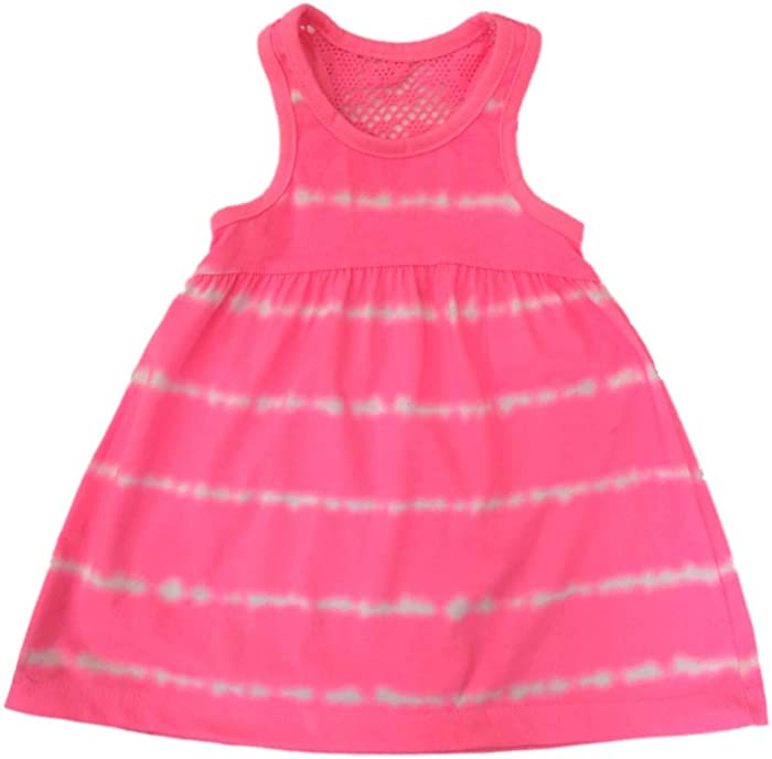 Peanut & Ollie Infant & Toddler Girls Pink Tie Dye Sun Dress Knit Tank Sundress