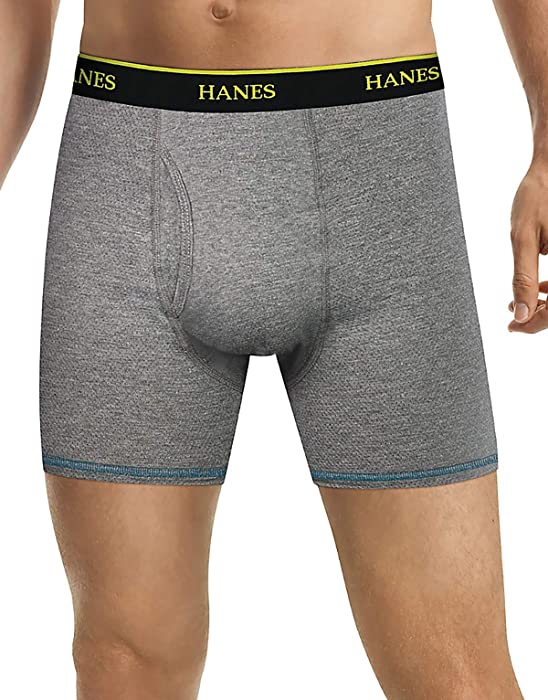 Hanes Men's Cool Comfort Breathable Mesh Boxer Brief Asst Color