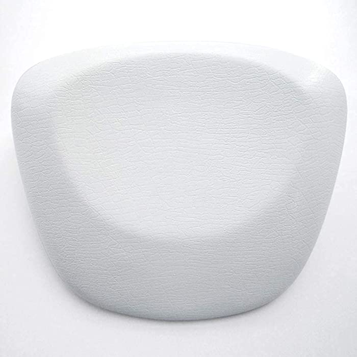 Spa Bath Pillow with Large Suction Cups, Bathtub Cushion Shoulder and Head Support, Luxury Bath Tub Rest Pillow, Fits Any Tub, Straight Back Tub, A