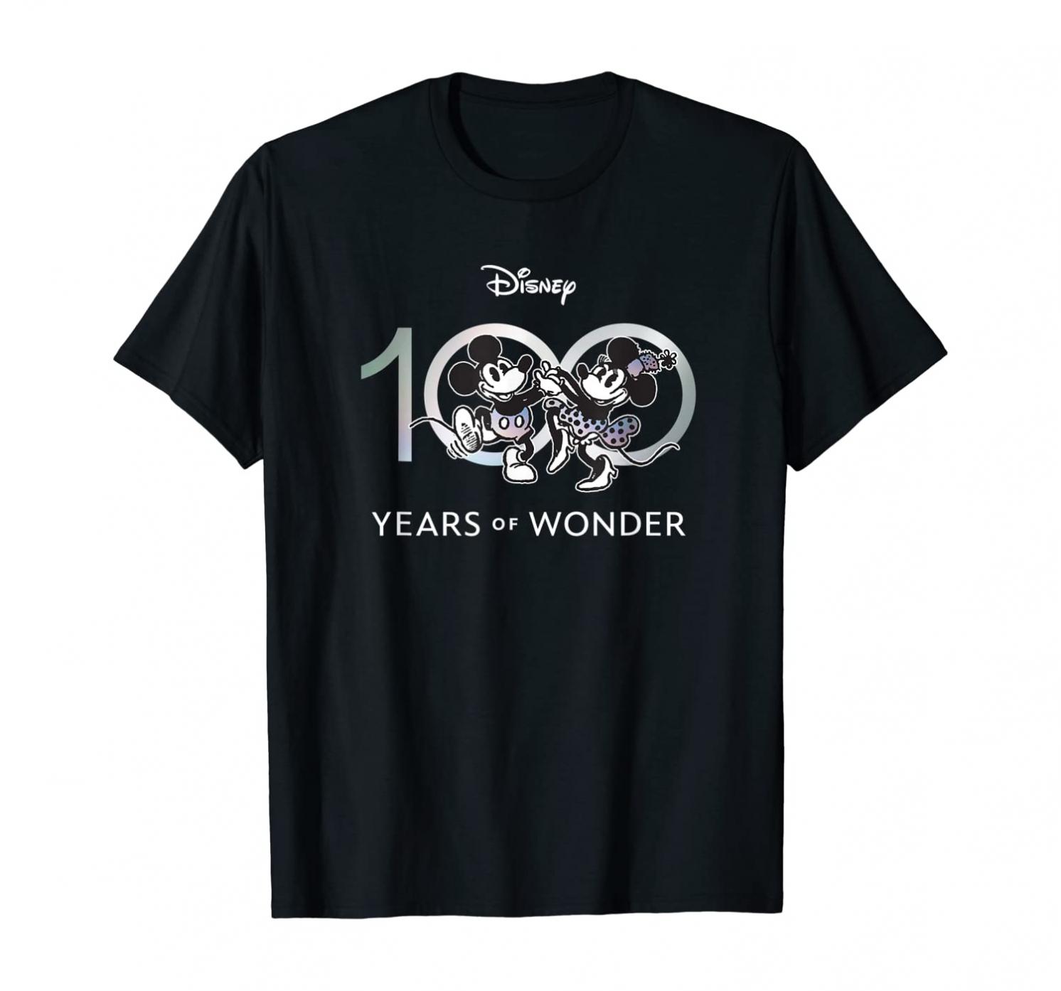 Disney 100 Years of Wonder Mickey & Minnie Dancing Retro T-Shirt