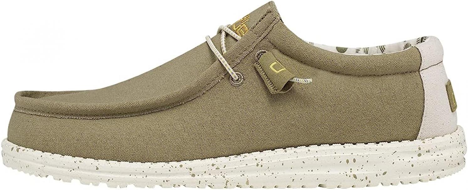 Hey Dude Men's Wally Stretch Mows Size 10 | Men’s Shoes | Men's Lace Up Loafers | Comfortable & Light-Weight